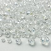 Xinhongo 600pcs Crystal Glass Beads 3mm 4mm 6mm 8mm 10mm Rondelle Faceted Crystal Beads Spacer Beads for Necklace Bracelet Earrings DIY Jewelry Crafts Making Supplies(Clear AB)
