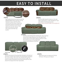 Easy-Going 8 Pieces Recliner Sofa Stretch Sofa