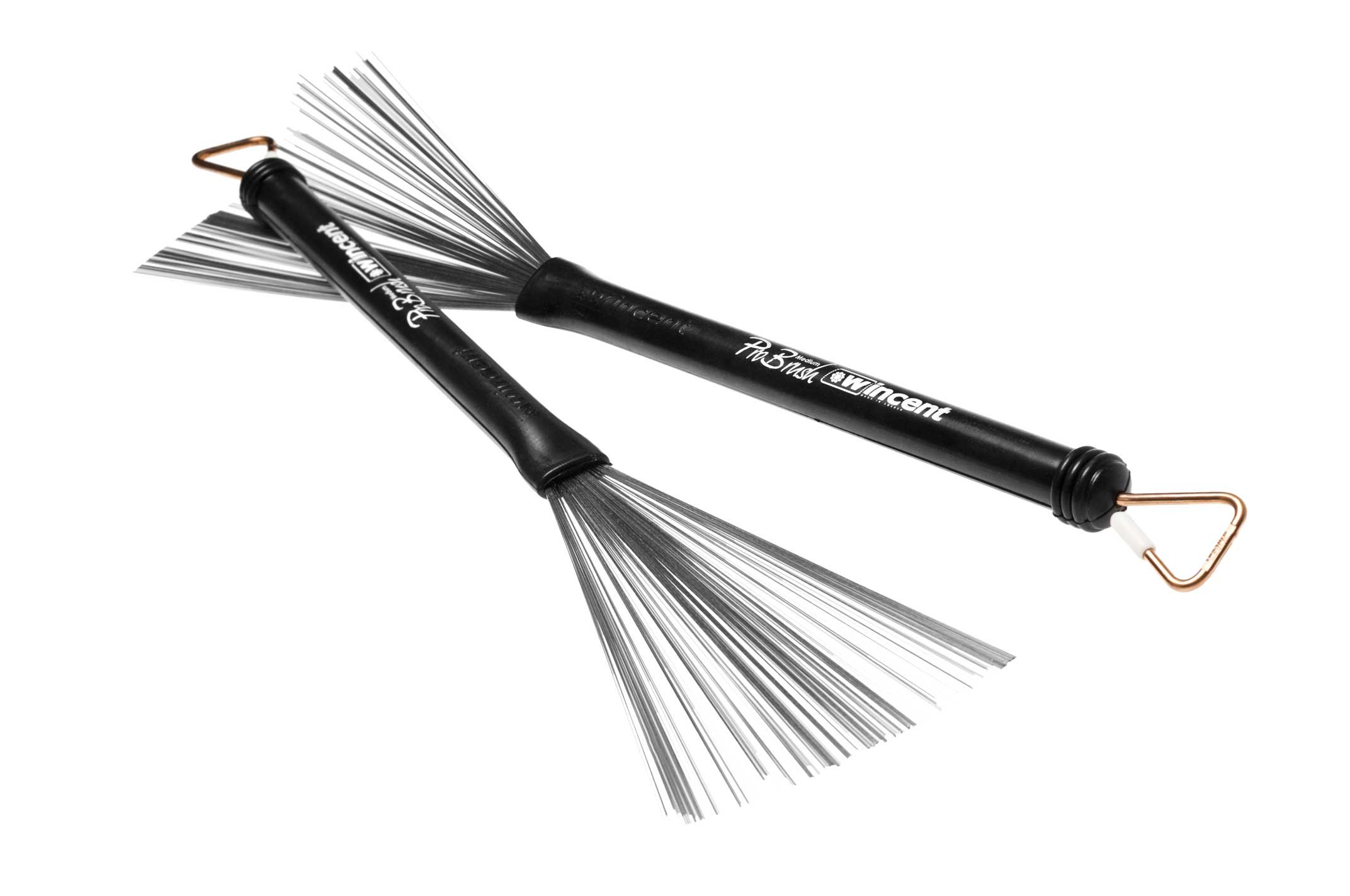 Wincent - W-33M Pro Brush Medium Steel Wire Brushes (pair)