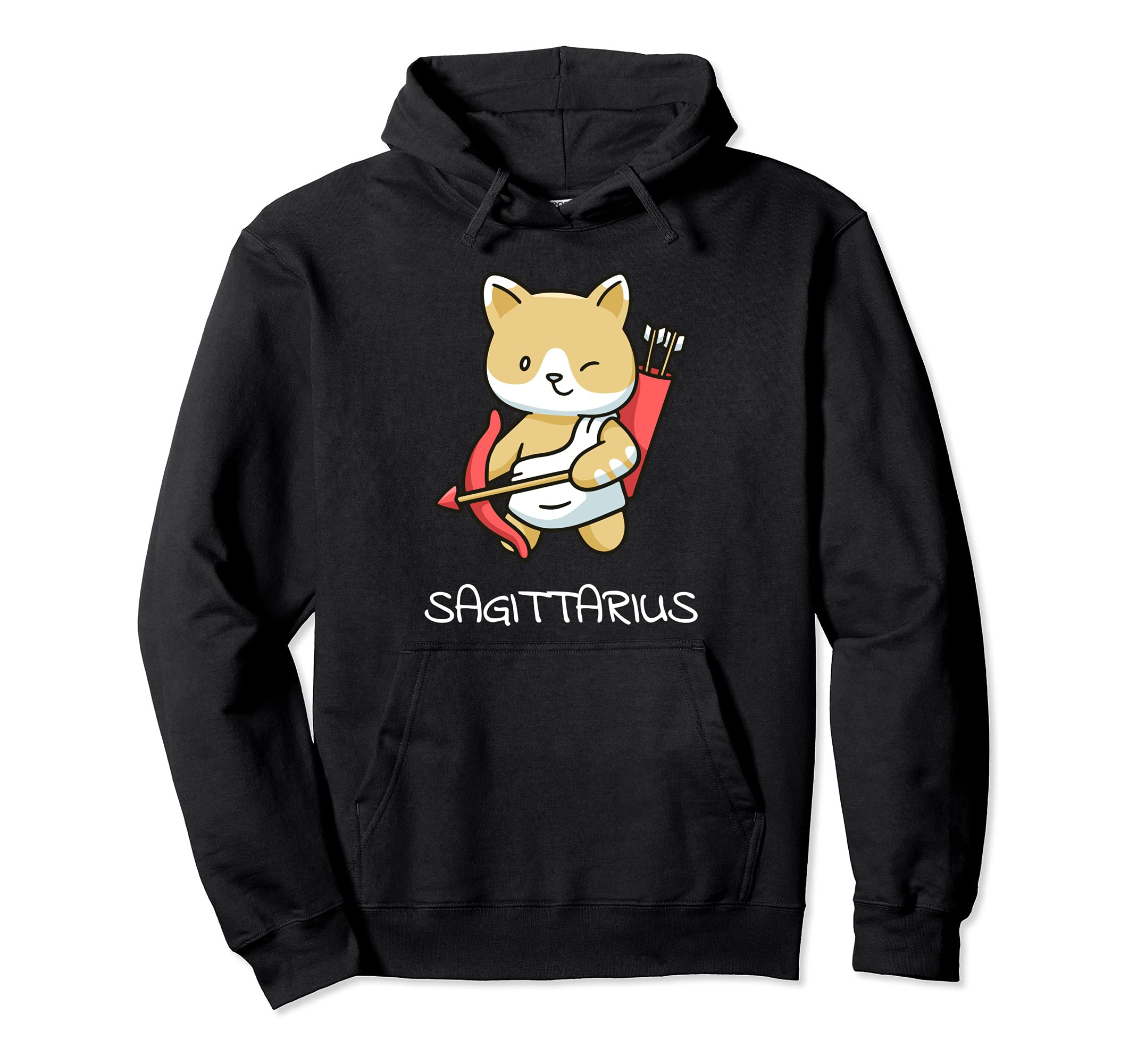Sagittarius Cat Zodiac Signs Kawaii Astrology Cats Horoscope Pullover Hoodie