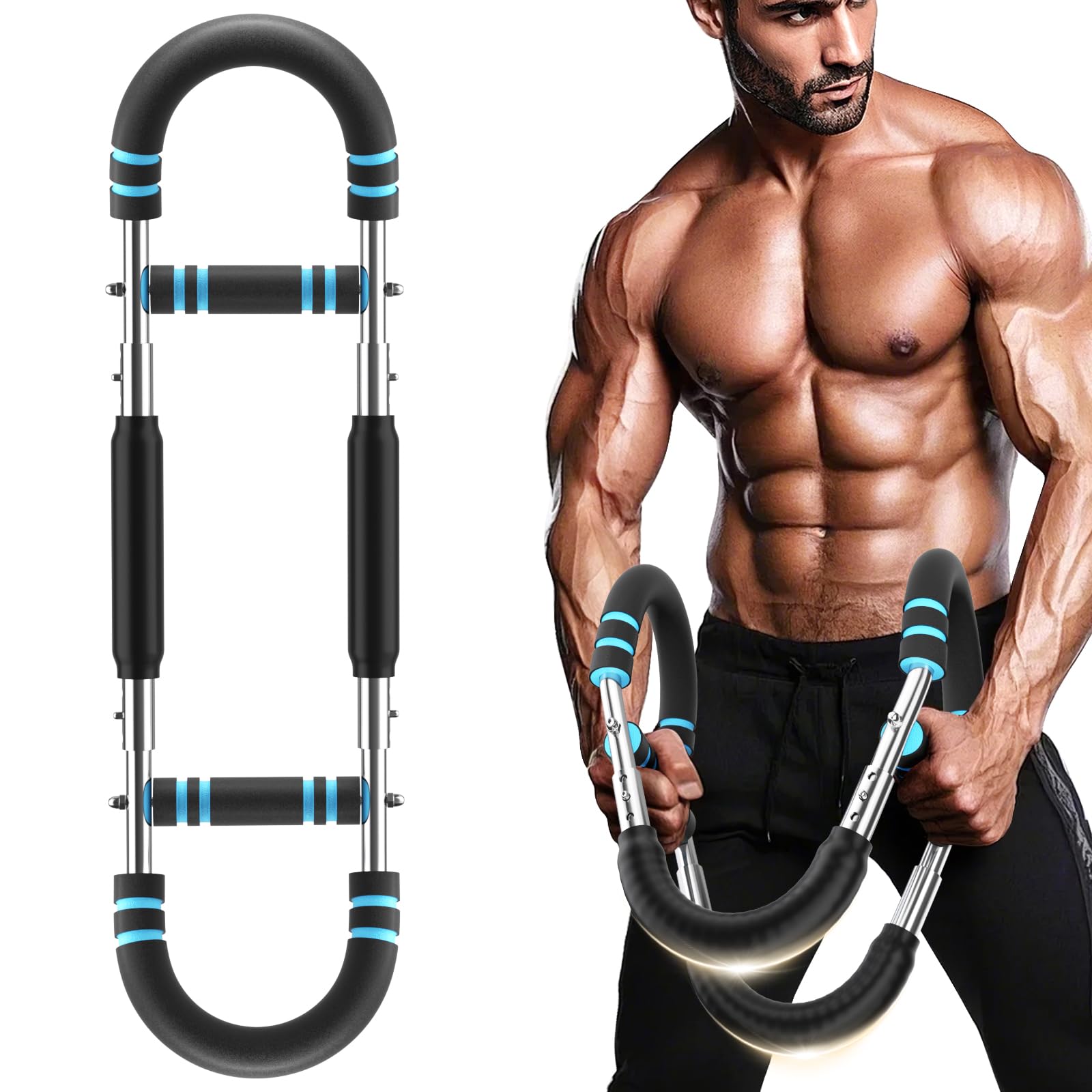 Photo 1 of POLSMTX Twister Arm Trainer I Chest Workout Equipment 66-110lbs Pro, Removable, Adjustable & Portable Fitness Device for Men, Gift for Dad, Husband and Son