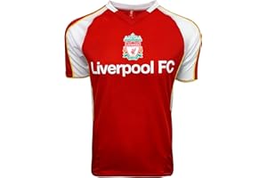 ICON SPORTS Men's Liverpool Training Jersey, Licensed Liverpool Short Sleeve Shirt Red