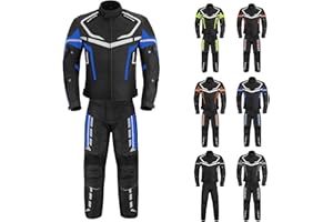 Hive Moto Mens Motorbike Suit Waterproof Cordura Jacket with Trouser Motorcycle, Biker Protection CE Approved