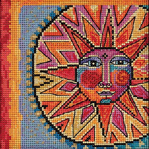 Celestial Blue Beaded Counted Cross Stitch Kit Mill Hill 2018 Laurel Burch Celestial Collection LB141816