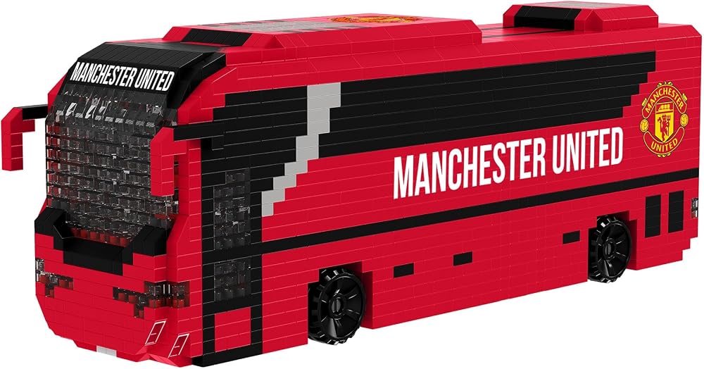 FOCO Manchester United BRXLZ 3D Coach Toy Model 1347 Pieces 12+