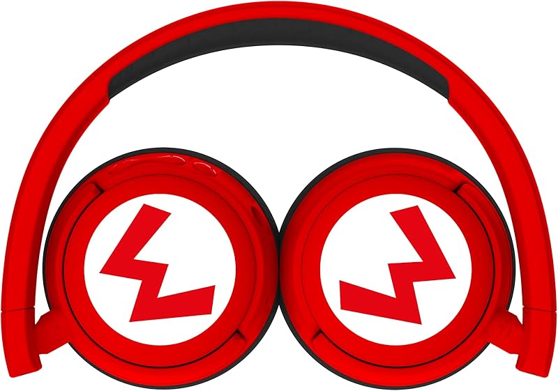 AURICULARES INFANTILES INALÁMBRICOS SUPER MARIO LOGO BLUETOOTH PLEGABLES — foto 4 de 8