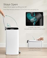 SONGMICS 30 L Kitchen Bin Steel Pedal Trash Can with Inner Bucket view 7