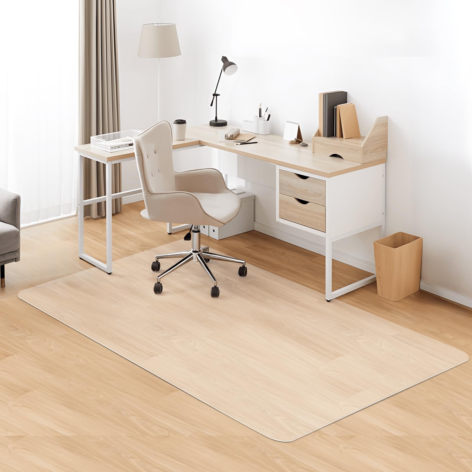 Kuyal Clear Chair mat for Hardwood Floor, 46 x 72 inches