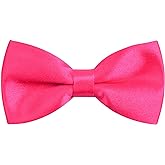 Alizeal Solid Banded Adjustable Length Pre-tied Boy's Bow Tie