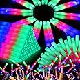 OLUPP 48 Pcs Foam Glow Sticks, Glow Sticks Bulk with 3 Modes Colorful Flashing, Light Up Baton Wands for Kids, Glow Stick Party Pack for Wedding, Raves, Concert, Camping, New Year Carnival