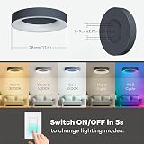 Matane 24W RGB LED Ceiling Light with Remote 3000K-6500K 2400LM Grey view 7