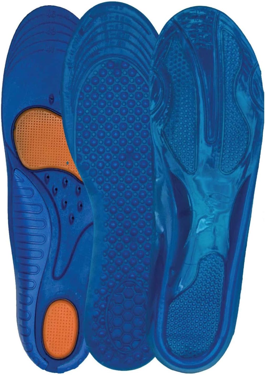 cushioned insoles for running shoes on Amazon Com 3 Pack Orthotic Insole Unisex Mens 3 7 5 Womens Us 5 9 5 Health Personal Care