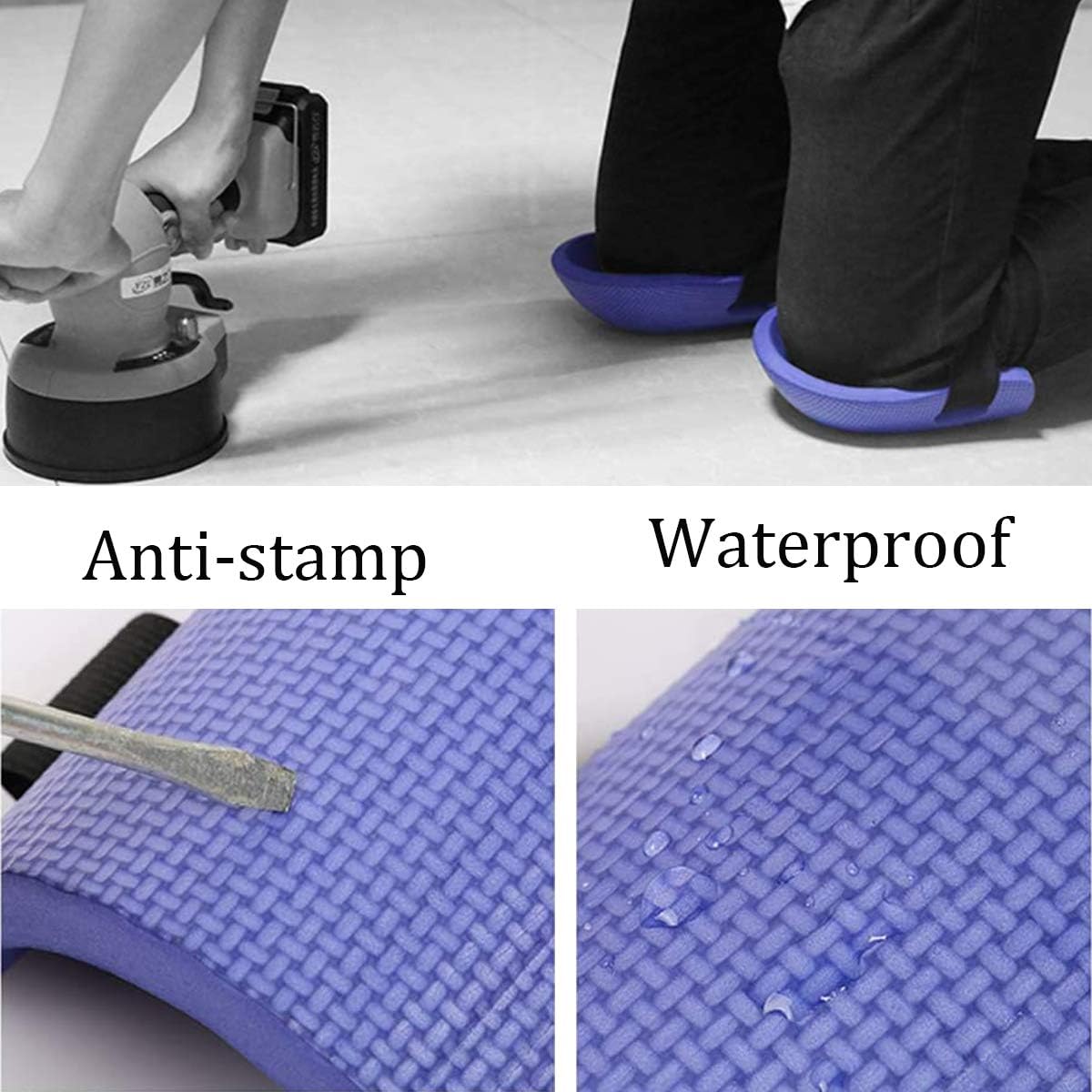 Jicyor 2 works Knee Pads WorkProtective Knee Pads Men Women Waterproof Non-Slip EVA Foam Kneepads with Adjustable Strap,for Gardening Work and Sport Outdoor - Image 5