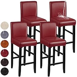 YISUN Bar Stool Covers, Stretch Waterproof PU Bar
