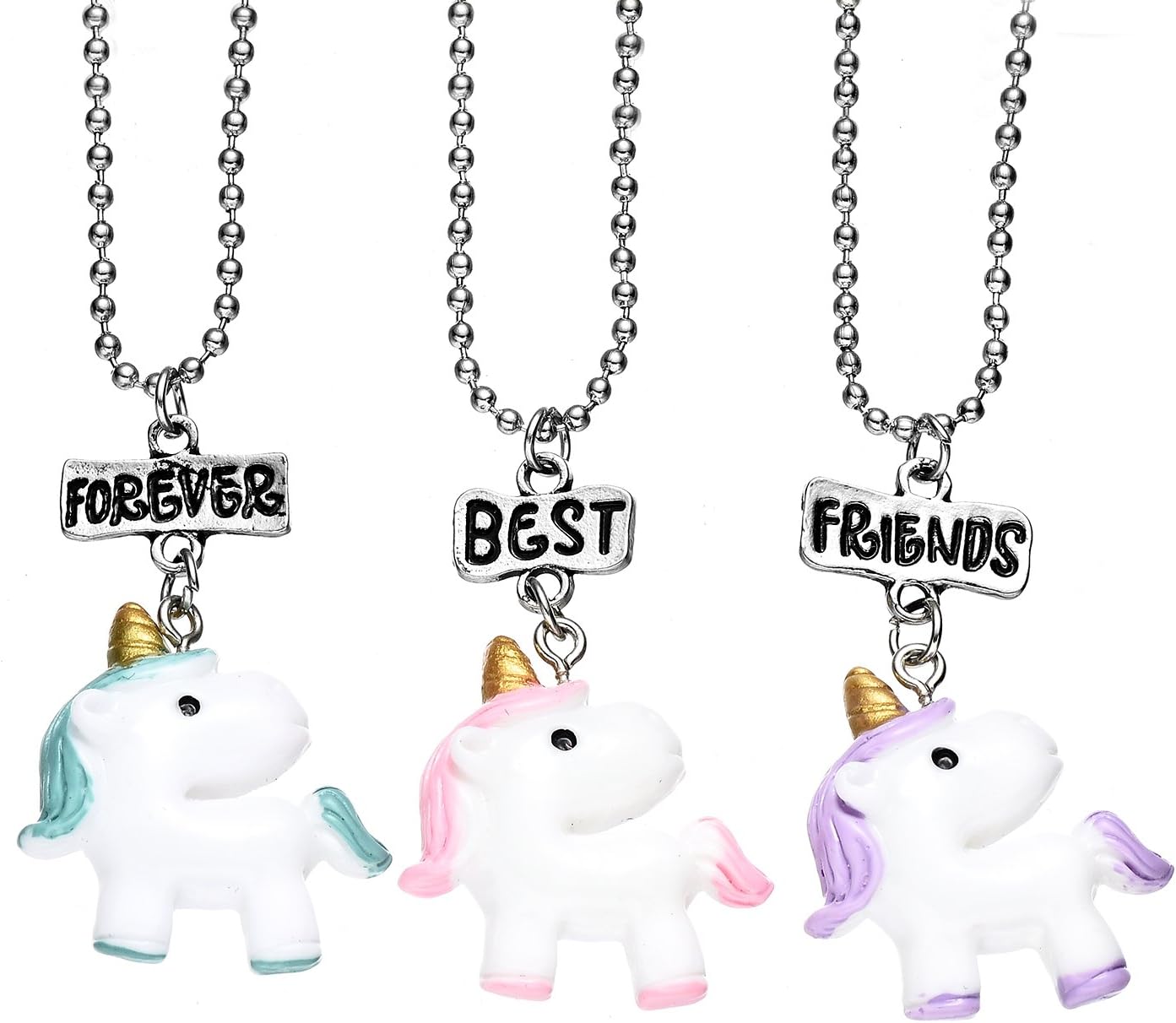 Best Friends Pendant Friendship Necklaces Set for Childrens Girls