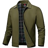 TBMPOY Mens Lightweight Jackets Light Windbreaker Full Zip Casual Work Jacket Golf Business Fall Track Coat with Pockets
