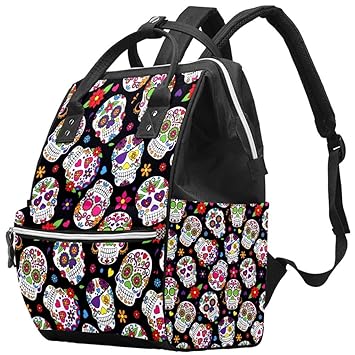 skull diaper bag