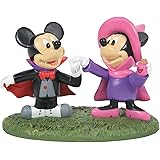 Department 56 Disney Village Halloween Accessories Mickey and Minnie Mouse Costume Fun Figurine, 2.375 Inch, Multicolor