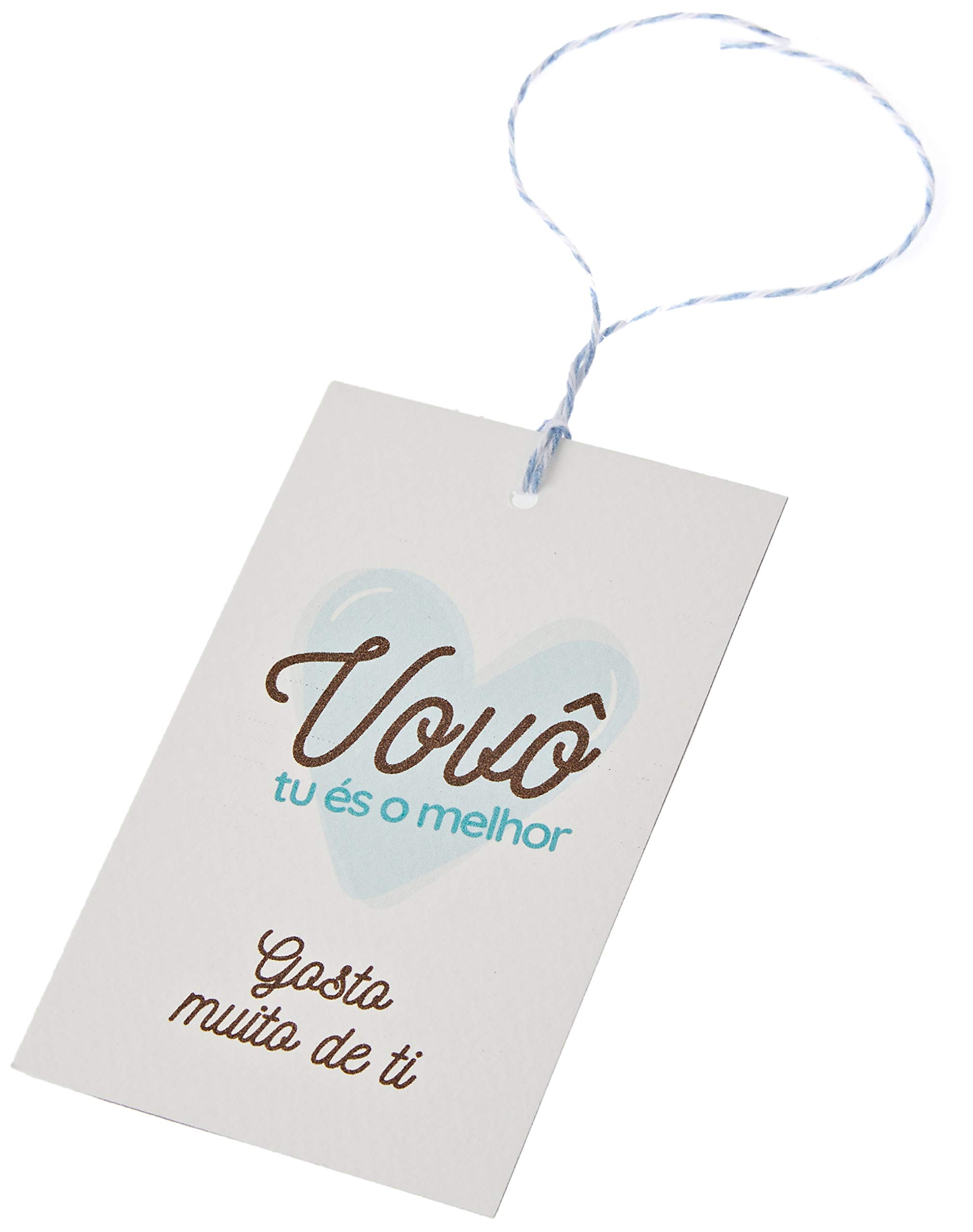 Mopec Vovô tu és o melhor jar with Drawstring 6x10 cm.Pack of 25, White, One Size
