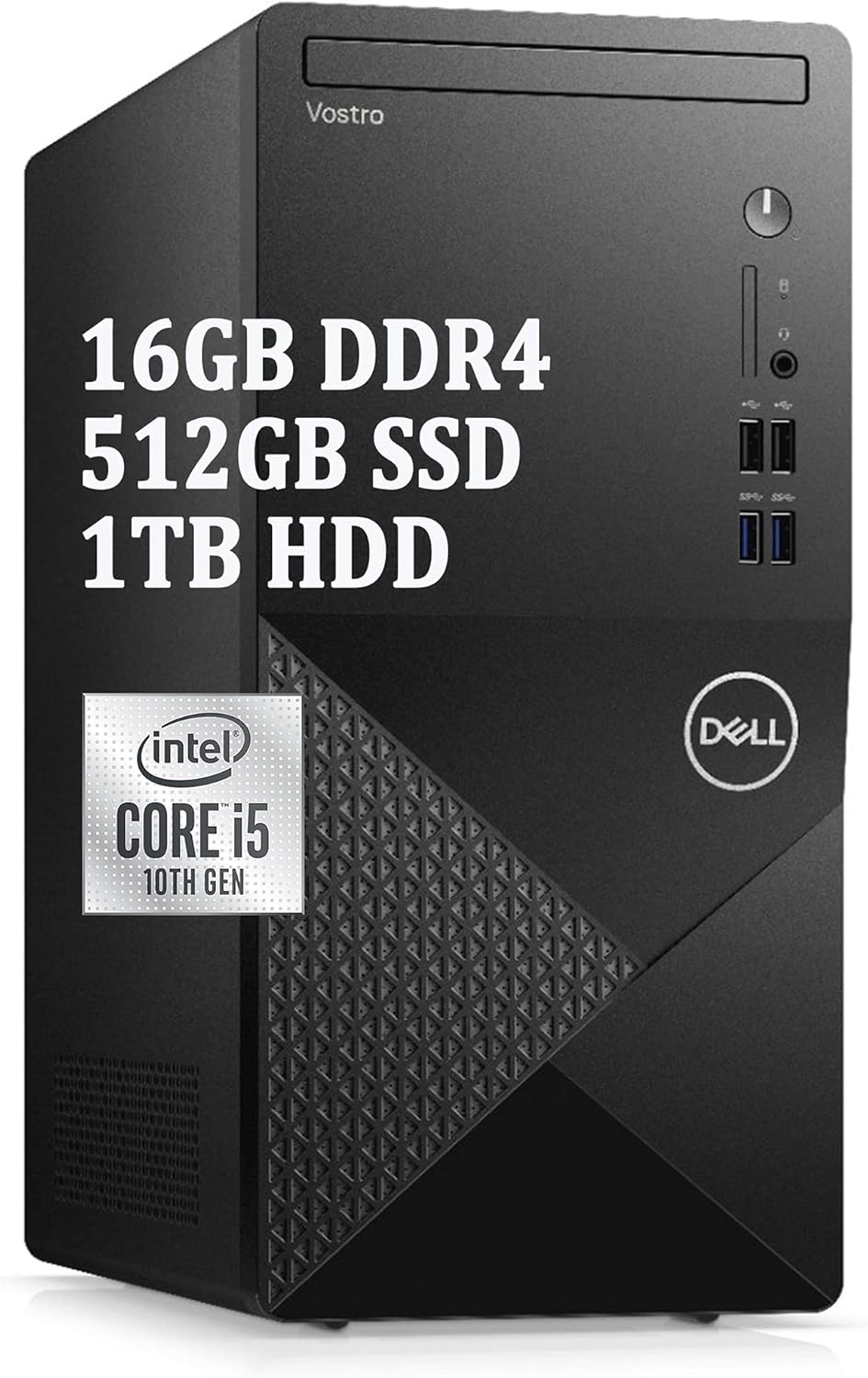 Dell 2021 Vostro 3000 3888 Premium Business Tower Desktop Computer I 10th Gen Intel Hexa-Core i5-10400 (> i7-8700T) I 16GB DDR4 512GB SSD 1TB HDD I DVD-RW WiFi5 Bluetooth Win10 Pro Black + HDMI Cable” src=”https://images-na.ssl-images-amazon.com/images/I/7163-rwsLLL._AC_SL1500_.jpg”></a></div>
<div class=