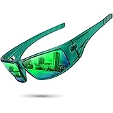 Ofwin Polarized Sports Sunglasses for Men Women Unbreakable Frame Cycling Fishing Wrap Around Sunglasses UV400 Protection