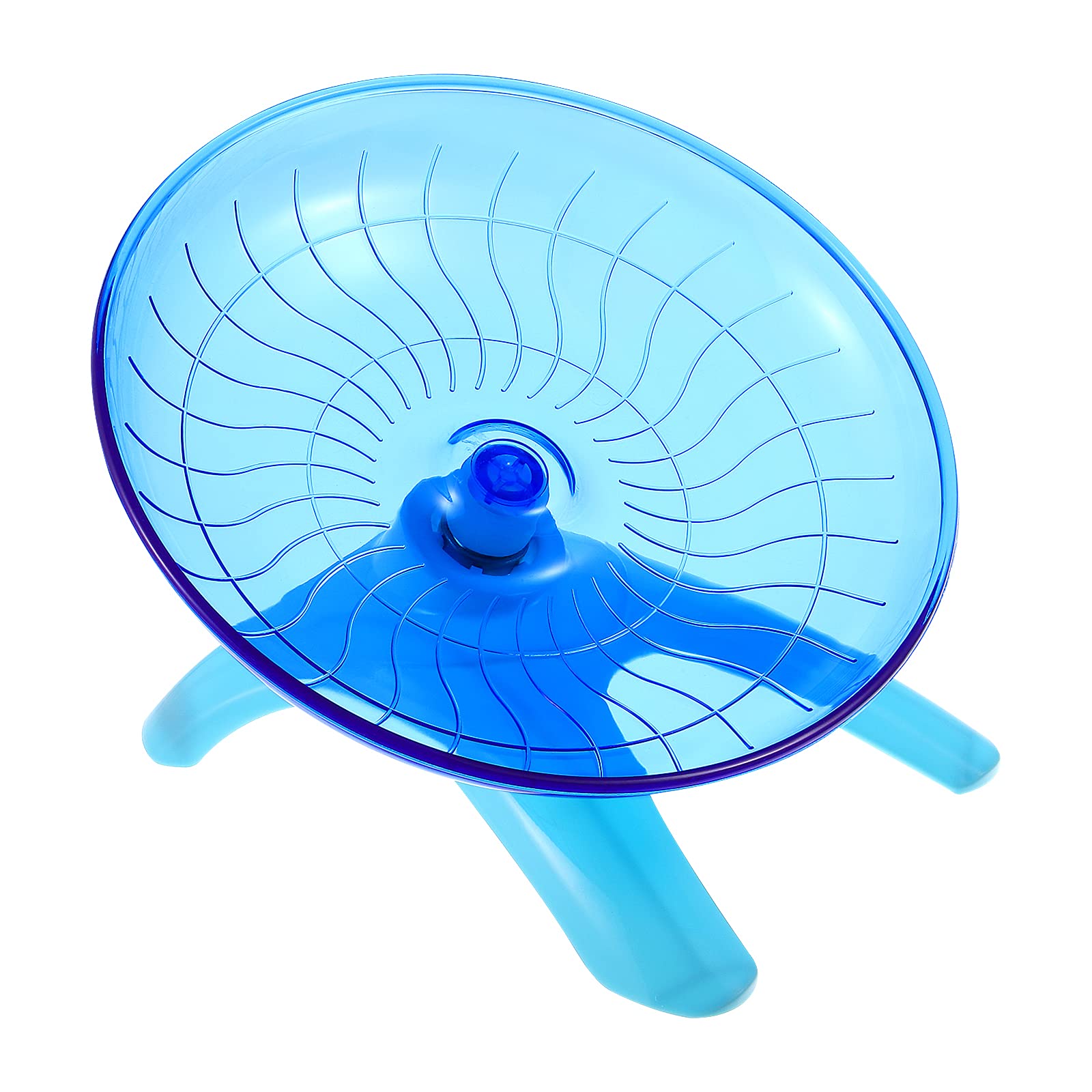 Hamster Flying Saucer Exercise Wheel Silent Plastic Running Wheel Playing Toy for Gerbils Squirrels Guinea Pig Hamster Running Sports Wheel (Random Color)