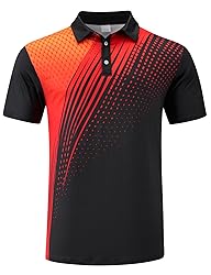 uideazone Mens Golf Shirt Dry Fit 3D Print Tennis