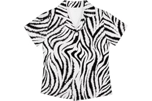 PINUP ANGEL Boys Hawaiian Shirts Short Sleeve Cute Summer Beach Button Down Casual Aloha Shirts for Kids