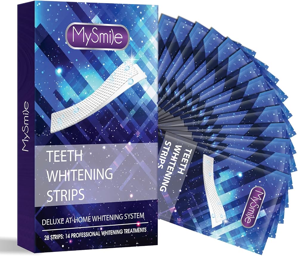 MySmile Teeth Whitening Strips 28 Count 14 Treatments Non-Sensitive