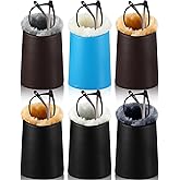 Weewooday 6 Pack Plush Lined Eyeglasses Holder Stand for Glasses Leather Reading Stand Case Protective Glasses Case (Simple)