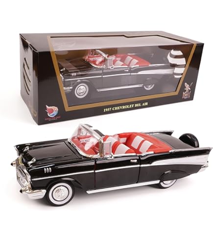 Amazon.com: 1957 Chevy Bel Air Convertible Black Dr. No (1962