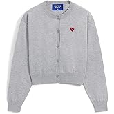 Aelfric Eden Cropped Cardigan Sweaters for Women Lightweight Open Front Cardigans Long Sleeve Crewneck Knit Fall Outfits 2025