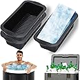 JULBEAR 3Pack Extra Ice Block Molds, Silicone Ice Molds for Ice Baths Reusable Ice Cube Molds for Coolers &Ice Bath Tub Cold Plunge Water Chiller Accessories