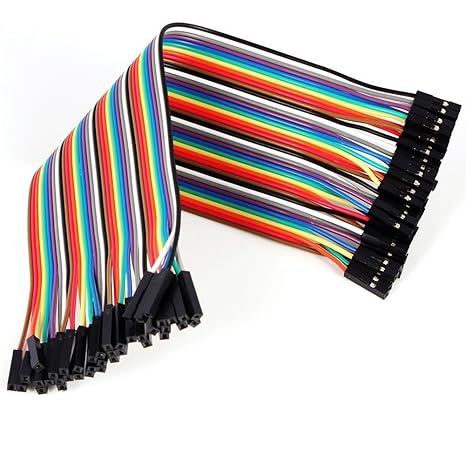 Demarkt Female-Female Jumper Wire Kabel Steckbrücken Drahtbrücken 40 Pin F/F für Arduino Raspberry pi (weiblichen zu weiblich