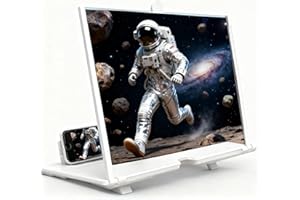 Screen Mobile Phone Magnifier, 2026 New 3D HD Expander, Portable Enlarger Movies Gaming Video,Foldable Phone Stand with Movie