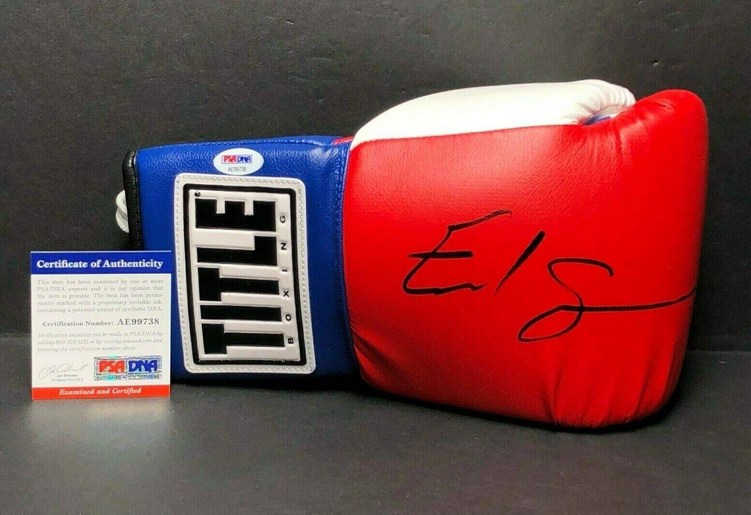 Errol Spence Jr Signed Title Boxing Glove Southpaw The