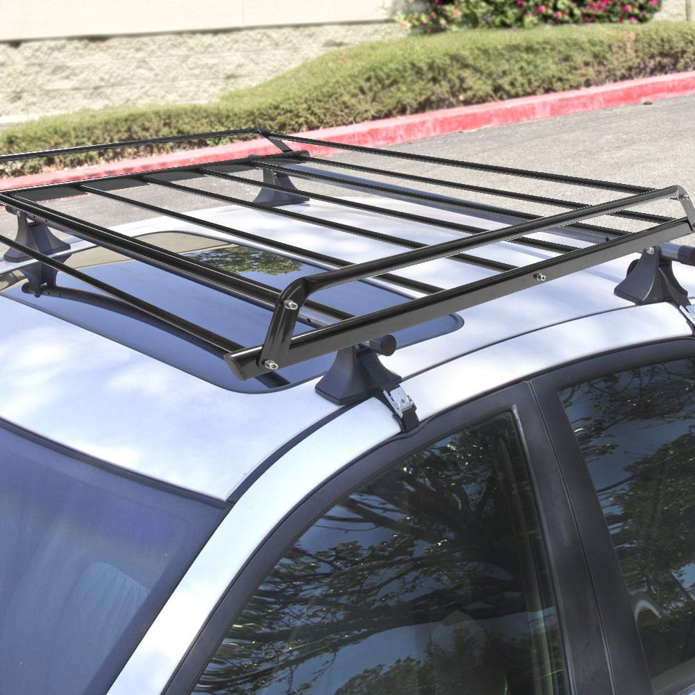 Rooftop Cargo Basket Roof Top Luggage Carrier Rack Hauling Luggage 38*38*4.5 eBay