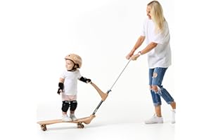 Ookkie Kids Learner Skateboard, Helps Develop Balance & Self Confidence, 4-in-1 Skateboard, Easy Setup, Gift Idea