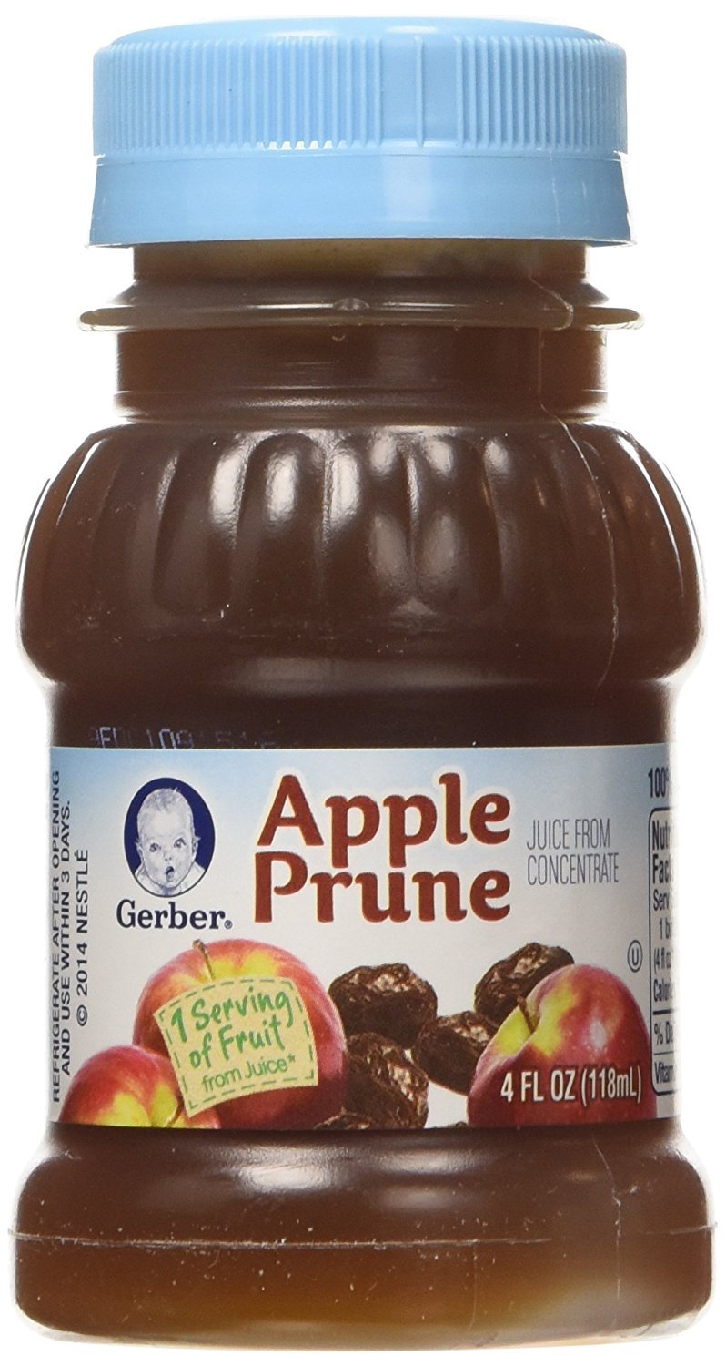 Gerber 100 Juice Apple Prune, 4Ounce