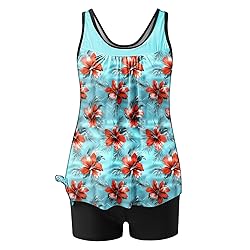 Tankini Swimsuits for Women Tummy Control Blouson