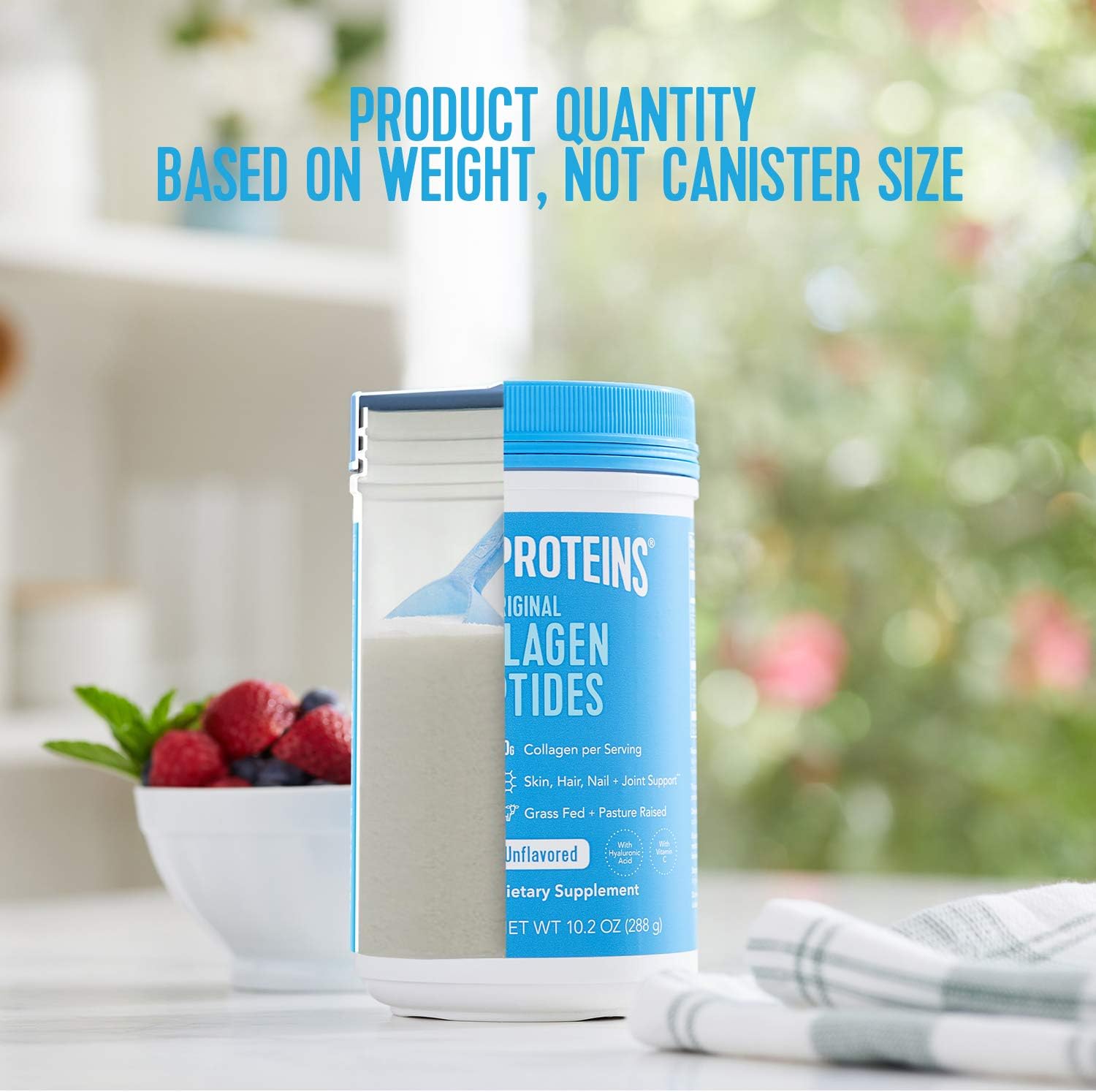 Vital Proteins Collagen Peptides Powder Supplement (Type I, III) for Skin Hair Nail Joint - Hydrolyzed Collagen - Non-GMO - Dairy and Gluten Free - 20g per Serving - Unflavored 10 oz Canister: Health & Personal Care