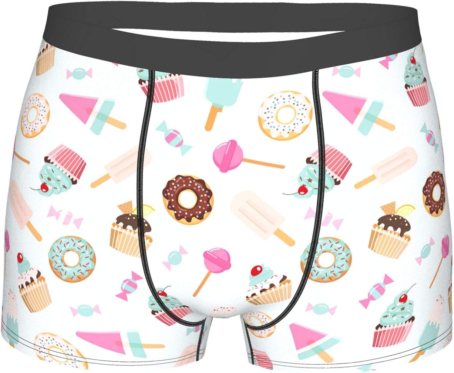 Cupcake Lollipop ice Cream Candy Donuts Printed Briefs Men