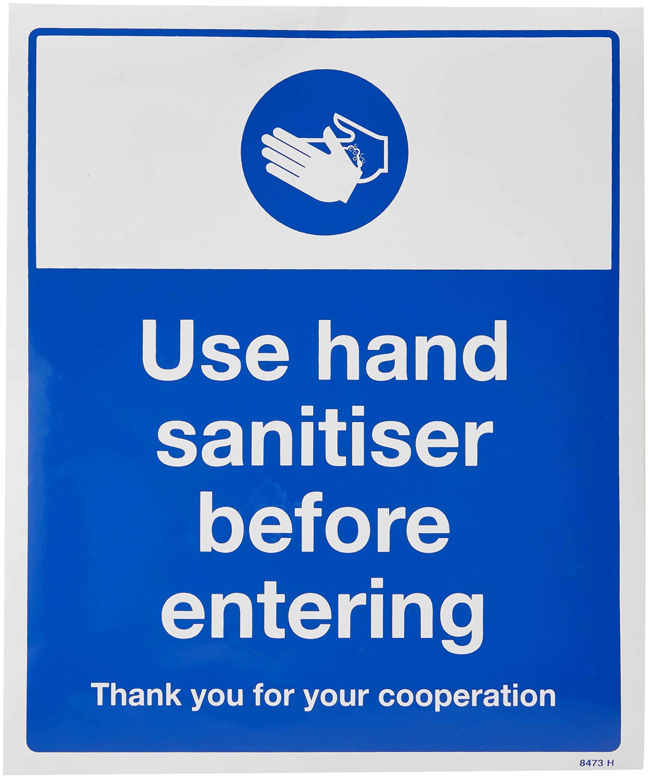 Caledonia Signs 28473H Use hand sanitiser before entering