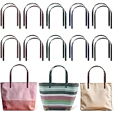 SilTriangle 20 Pcs Leather Purse Handles 5 Colors 23.4" Leather Purse Straps for DIY Crochet Wallet Tote Bags Repairing Making Supplies(Classic Color)