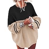 ETCYY Women's Oversized Sweaters Fall 2026 Fashion Winter Clothes Batwing Long Sleeve Knit Sweater Pullover Jumper Tops