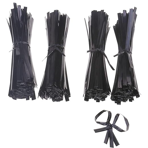1000pcs Plastic Coated Wire Ties Twist Ties 100mm General Use