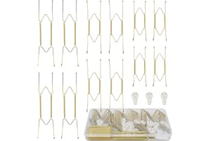 KAHIT Plate Hangers for The Wall, Plate Wall Hangers for Display Wall Plate Hangers Plate Holders for Displaying On Wall Plate Holder Platter Hangers for The Wall Plate Hanger (6"/8"/10" 12 Pack)