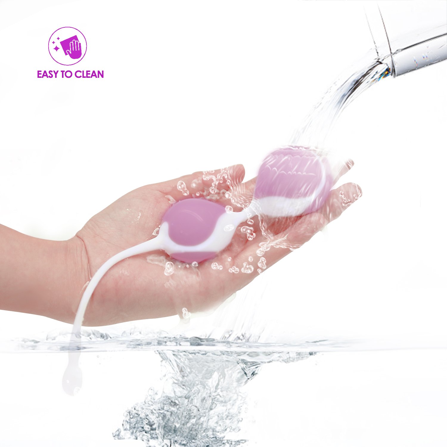 Loveryoyo Louviva Liebeskugeln für Frauen Beckenboden - Medizinisches Silikon - Kegel Übungskugeln - Für Blasen, 200 g