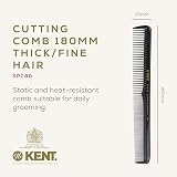 KENT Coarse Fine Deep Toothed Cutting Comb SPC80 Static Heat Resistant 180mm view 2