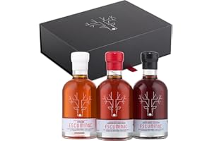 Escuminac Organic Maple Syrup Gift Set – 3 x 200 ml Glass Bottles | 3 Harvests Ranging from Amber to Dark | Pure, Single-Orig
